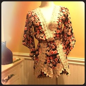 Floral Print Romper